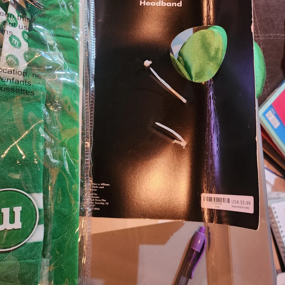 Spirit Green M&M's Costume Kit with Headband - Picture 5 of 5